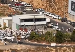 أعداد كبيرة من المستوطنين تقتحم بيتونيا وطريق جريوت غرب رام الله
